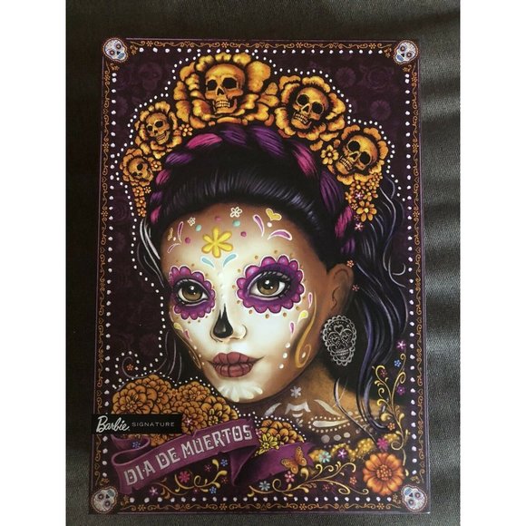 Mattel Barbie Dia De Los Muertos Doll Day Of The Dead Collector 2021 Boxed New - Picture 3 of 6